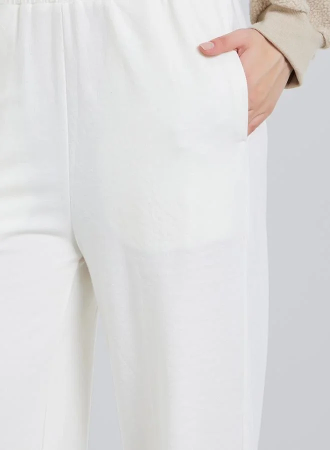 ستايلي جوغر قطني بأرجل واسعة